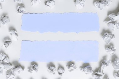 Tear On Sheet Reveals Background Behind The Front Side