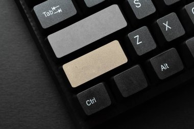 Bilgisayar Klavyesi ve Sembol. İletişim için Bilgi Ortamı.