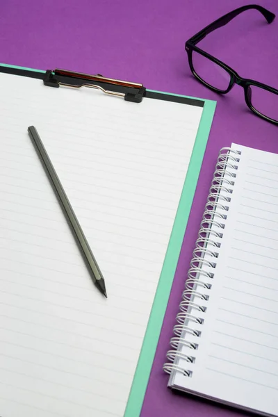 Colorful Office Supplies Bright Workplace Stuff Workshop Materials — Stockfoto