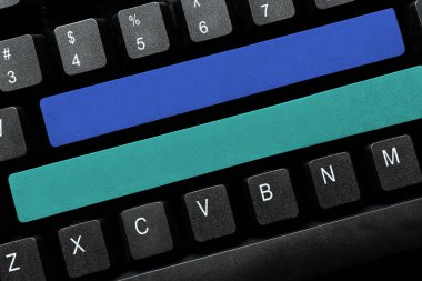 Bilgisayar Klavyesi ve Sembol. İletişim için Bilgi Ortamı.