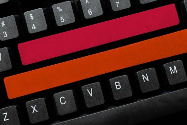 Bilgisayar Klavyesi ve Sembol. İletişim için Bilgi Ortamı.