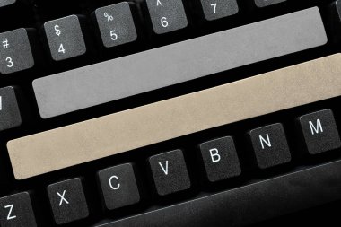 Bilgisayar Klavyesi ve Sembol. İletişim için Bilgi Ortamı.