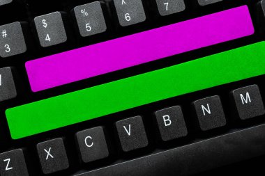 Bilgisayar Klavyesi ve Sembol. İletişim için Bilgi Ortamı.