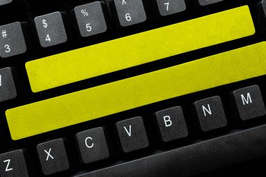 Bilgisayar Klavyesi ve Sembol. İletişim için Bilgi Ortamı.