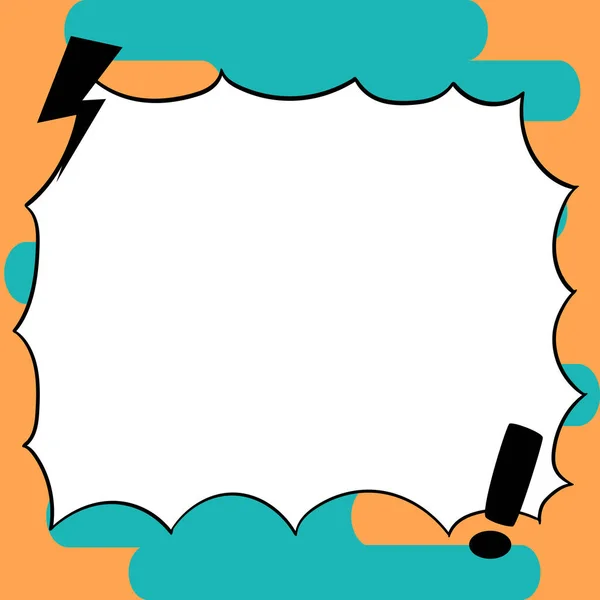 Design Drawing Some Comic Frames Background Speech Bubbles — Vettoriale Stock