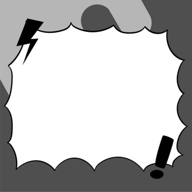 Design Drawing Of Some Comic Frames As Background With Speech Bubbles