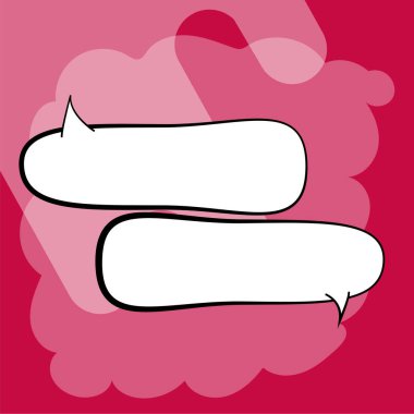 Design Drawing Of Some Comic Frames As Background With Speech Bubbles