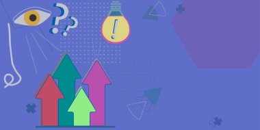 Arrow Pointing Upwards Financial Plackard With Laptop And Letter