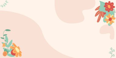 Renkli çiçekler ve ahenkli düzenlenmiş yeşilliklerle donatılmış çerçeve.