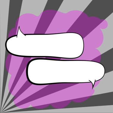 Design Drawing Of Some Comic Frames As Background With Speech Bubbles