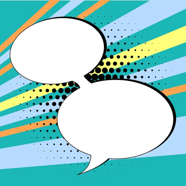 Design Drawing Of Some Comic Frames As Background With Speech Bubbles