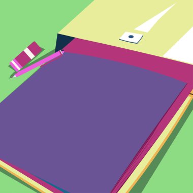 Important Message Written On Note On Desk With Pencil And Rubber.