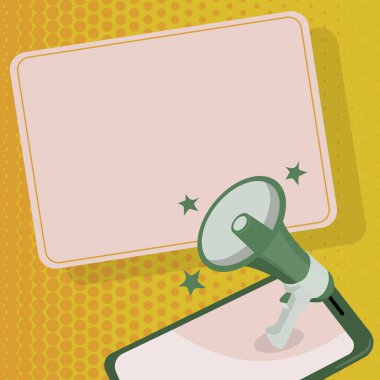 Ayrıntılı Rapor Veren Önemli İleti Gösteren Megafon