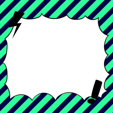 Design Drawing Of Some Comic Frames As Background With Speech Bubbles