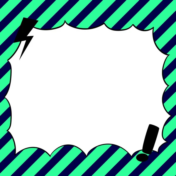 Design Drawing Of Some Comic Frames As Background With Speech Bubbles