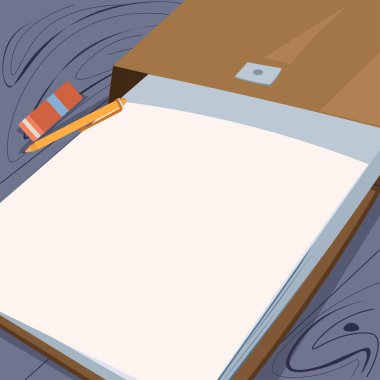 Important Message Written On Note On Desk With Pencil And Rubber.