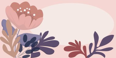 Çerçevenin içinde yapraklar, çiçekler ve önemli duyurular var..