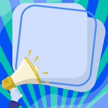 El Tutma Megafonu Harika Duyurusu Yapıyor.