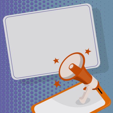 Ayrıntılı Rapor Veren Önemli İleti Gösteren Megafon