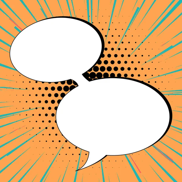 Design Drawing Some Comic Frames Background Speech Bubbles — Stockvector