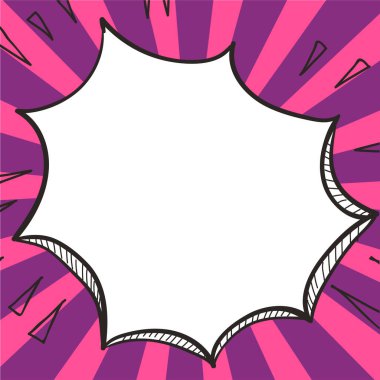 Design Drawing Of Some Comic Frames As Background With Speech Bubbles