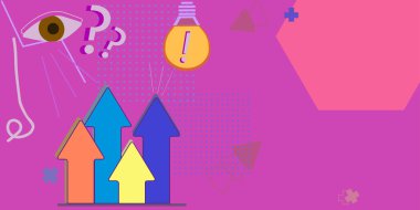 Arrow Pointing Upwards Financial Plackard With Laptop And Letter