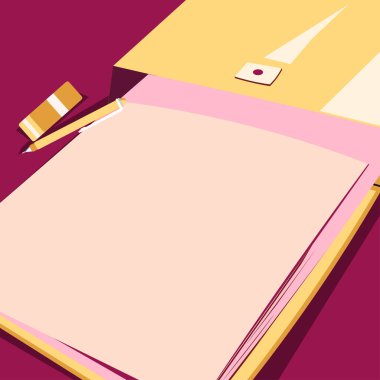 Important Message Written On Note On Desk With Pencil And Rubber.