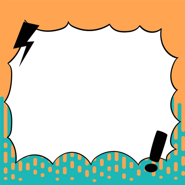 Design Drawing Some Comic Frames Background Speech Bubbles — Stok Vektör