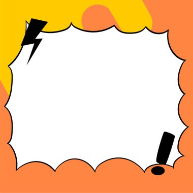 Design Drawing Of Some Comic Frames As Background With Speech Bubbles