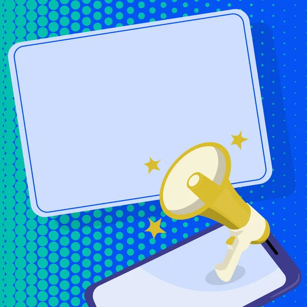 Ayrıntılı Rapor Veren Önemli İleti Gösteren Megafon