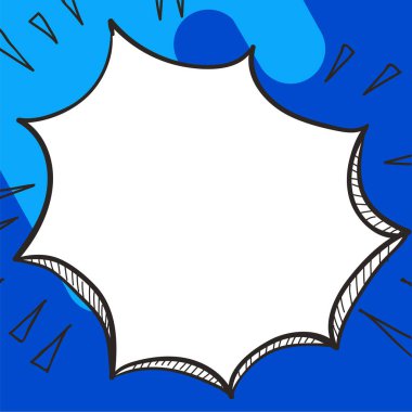 Design Drawing Of Some Comic Frames As Background With Speech Bubbles