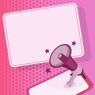 Ayrıntılı Rapor Veren Önemli İleti Gösteren Megafon