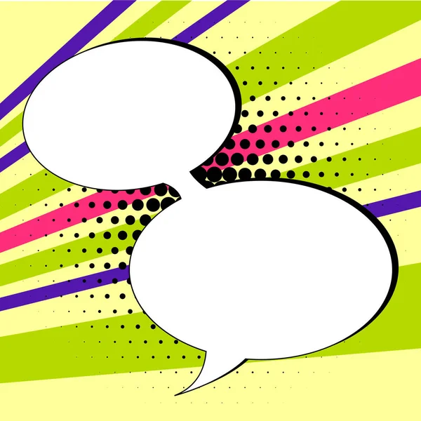 Design Drawing Of Some Comic Frames As Background With Speech Bubbles