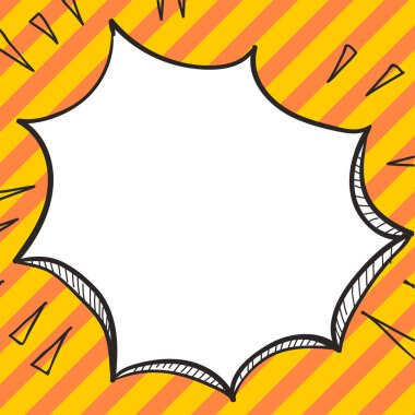 Design Drawing Of Some Comic Frames As Background With Speech Bubbles