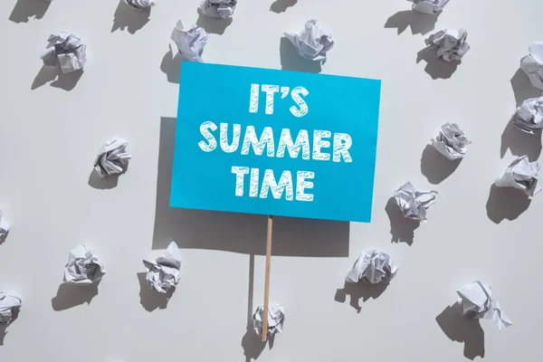 Inspiration Showing Sign Summer Time Conceptual Photo Relax Sunny Hot — Fotografia de Stock