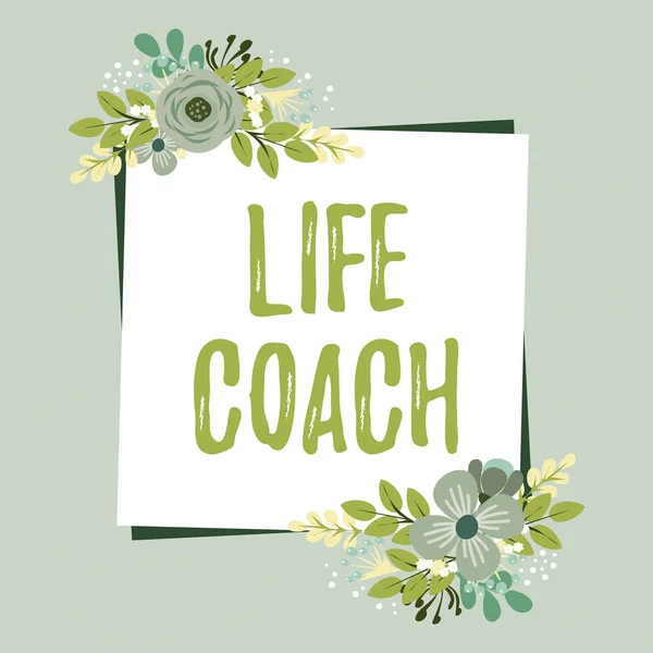 Handwriting Text Life Coach Internet Concept Person Who Advices Clients — ストック写真