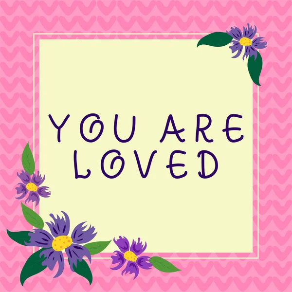 Handwriting Text You Loved Internet Concept Somebody Loves You Have — Stockfoto