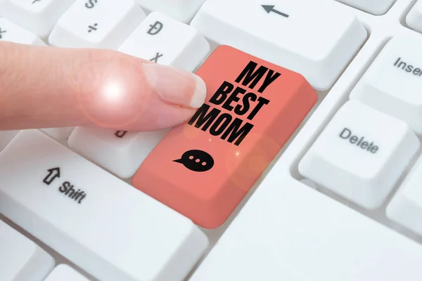 Conceptual Display Best Mom Business Showcase Admire Have Affection Good — 스톡 사진