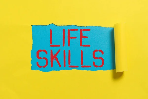 Концептуальная Подпись Life Skills Business Approach Necessary Desirable Full Participation — стоковое фото