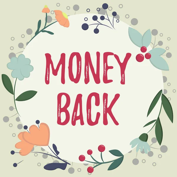 Conceptual Display Money Back Internet Concept Get What You Paid — Fotografia de Stock