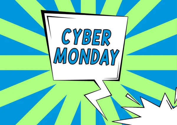 Conceptual Display Cyber Monday Business Concept Marketing Term Monday Thanksgiving — ストック写真