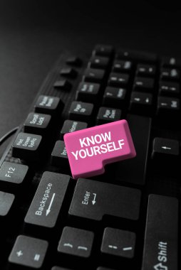 Handwriting text Know Yourself, Business overview Find You Understanding Strength and Weaknesses Identity -48670