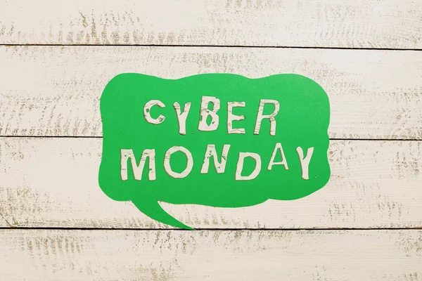Sign Displaying Cyber Monday Business Overview Marketing Term Monday Thanksgiving — ストック写真