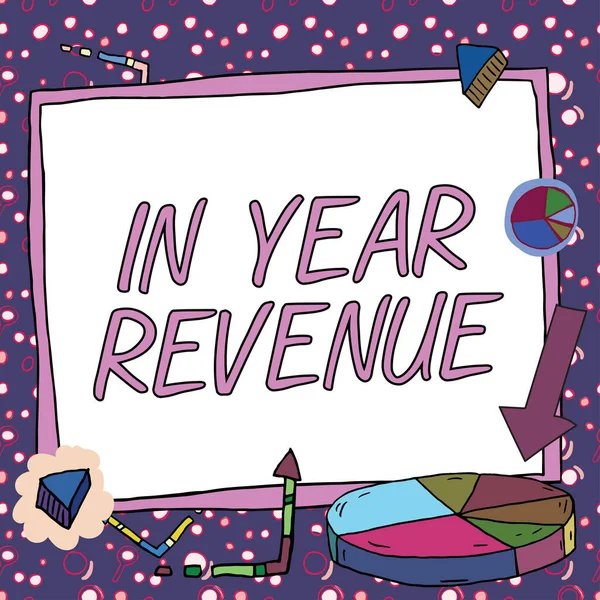 Text Showing Inspiration Year Revenue Business Showcase Annual Business Income — ストック写真