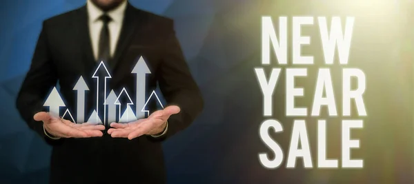 Text Sign Showing New Year Sale Business Overview Final Holiday — Stockfoto
