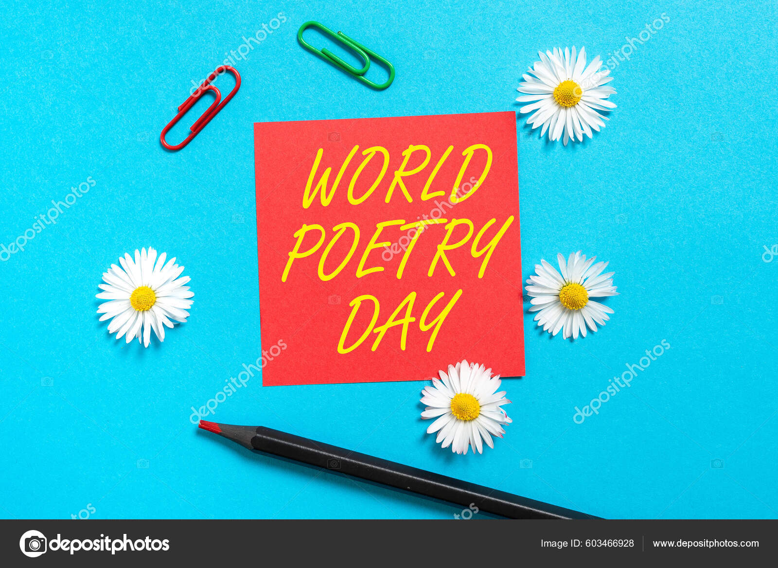 Text Showing Inspiration World Poetry Day Concept Meaning