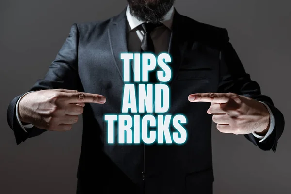 Handstilstext Tips Och Tricks Business Approach Stegen Livet Hackar Praktiska — Stockfoto