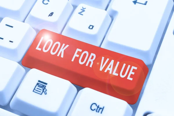 가치를 가치있는 가치있는 사업을 찾는다 — 스톡 사진
