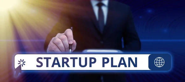 Tekst Toont Inspiratie Startup Plan Business Idee Ontwikkeling Start Planning — Stockfoto