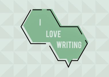 Yazmayı sevdiğim el yazısı metni, dergiler için iş görüşü sevgisi ilham verici yazar Man with Pen Sunar Dijital Veri Kilidi ve Siber Güvenlik.